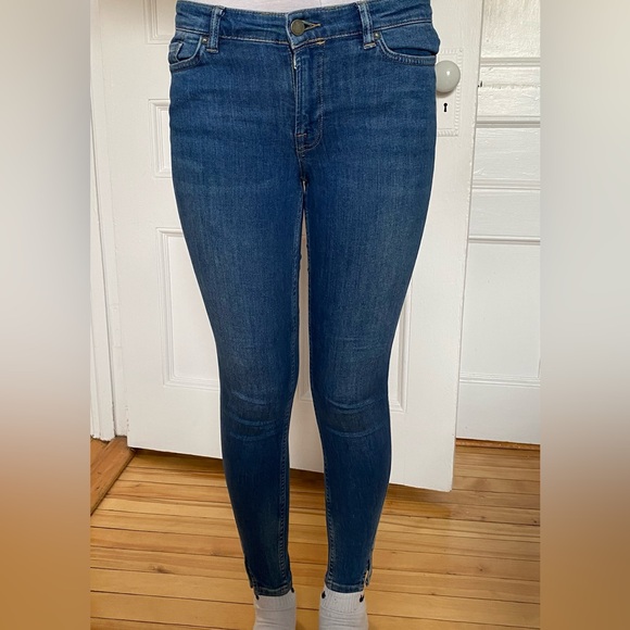 All Saints Twisted Mast Cropped Jeans Size 27 - Picture 5 of 6